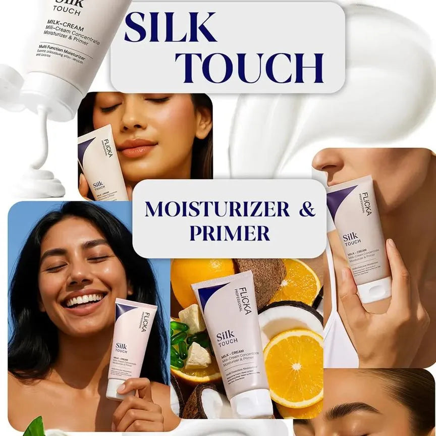 Flicka Silk Touch 3-in-1 Moisturizer And Primer For Face Long-Lasting, 30ml, 1Pcs